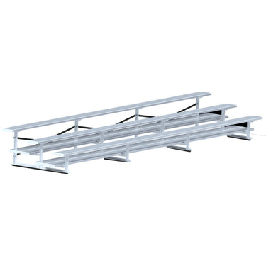 Bleacher - 21 ft. (3 Row - Double Foot Plank) - All Aluminum